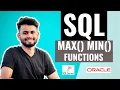 SQL MAX and MIN Functions SQL tutorial for beginners