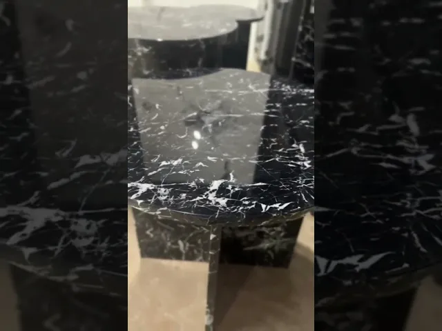 Marble Bedside Table 4 Legged Clean Polished