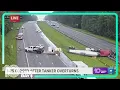 I-75 closed near Gainesville after tanker truck overturns