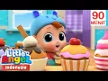 Download Lagu Kue Muffin dan Es Krim | Little Angel Bahasa Indonesia | Kartun dan Lagu Anak