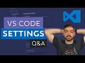Top 5 Questions I Get About VS Code - VS Code Settings Q and A