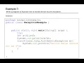 Example 7 Divide By Zero Exception Handling