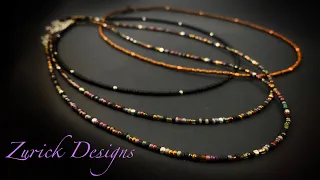 diy jewelry easy seed bead necklace great for beginners