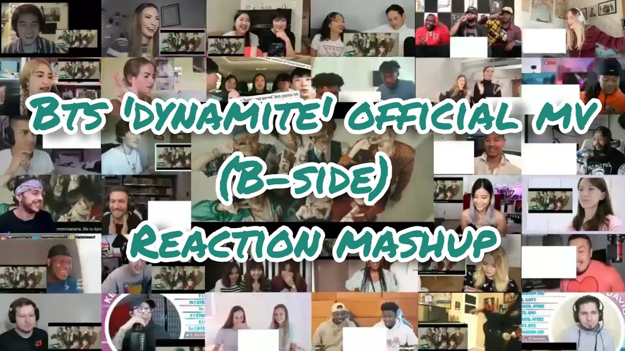 BTS 'Dynammite' Official MV (B-Side) || Reaction Mashup BTS 'Dynammite' Official MV (B-Side) || Reaction Mashup