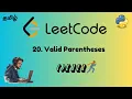 20 Valid Parentheses LeetCode Stack Solution Tamil Step-by-Step Guide