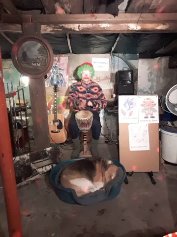 " Let's Go All The Way " ( Sly Fox  ) part2 Clown Djembe Fun #shortsvideo