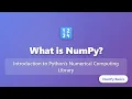 What is NumPy Complete Introduction to NumPy for Beginners Python Tutorial