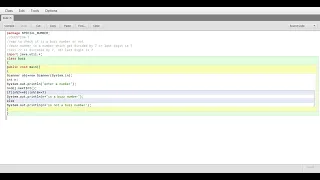Java program wap to check it is Buzz number or not