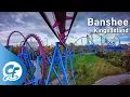 Banshee front seat on-ride 4K POV 60fps Kings Island