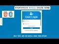 How To Create Responsive Modal Login Form Using HTML And CSS Make Modal Login Form Only HTML CSS