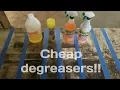 Cheap degreaser test