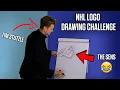 We Asked NHL Players To Draw Their Team Logo In 60 Seconds NHL Logo Challenge Part 1