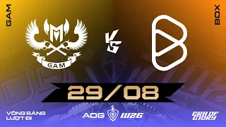 GAM ESPORTS VS BOX GAMING | GIAI ĐOẠN VÒNG BẢNG - LƯỢT ĐI | ĐẤU TRƯỜNG DANH VỌNG MÙA ĐÔNG 2026