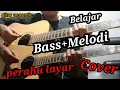 Lagu belajar gitar // bass dangdut akustik+ melodi perahu layar cover @guitar acoustic2344