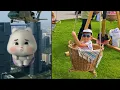 Tik Tok Green Rabbit Cute | Super Fat Rabbit Riding Swing | Si Embul Lucu Naik Ayunan