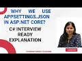 Day 16 Why We Use appsettings json in ASP NET Core C Interview Ready Explanation
