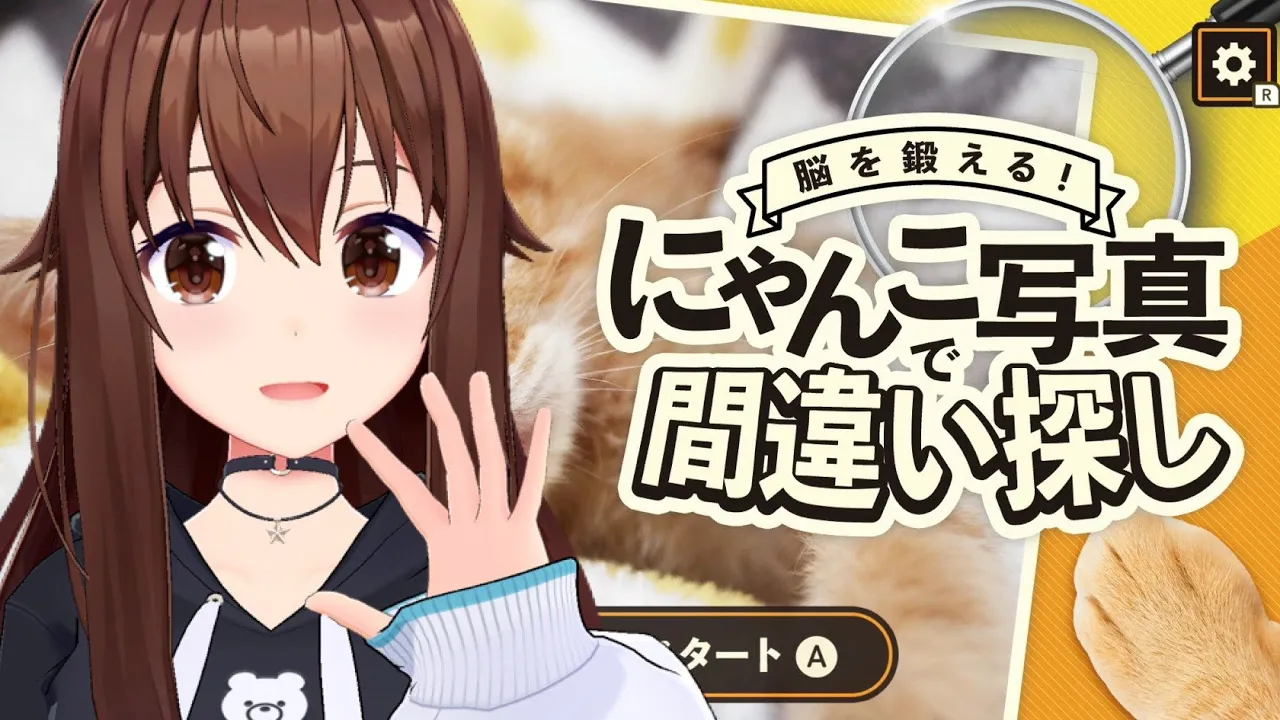 【脳を鍛える！にゃんこ写真で間違い探し】かわいい猫で癒されクイズ！！【ときのそら/Tokinosora/ホロライブ 】