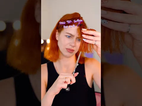 DIY haircut at home 💇♀️ full tutorial is on my page💜