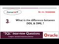 Difference between DDL DML Oracle SQL Interview Questions 3