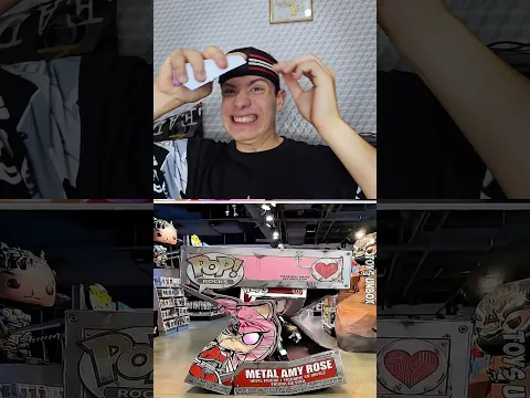 HEAD WORLD REACT METAL AMY come to real Funko Pop #sonic #amyrose #unboxing #fyp