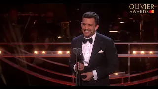 Jonathan Bailey wins Best Actor in a Supporting Role in a Musical for Company Olivier Awards 2019