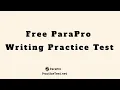 Free ParaPro Writing Practice Test