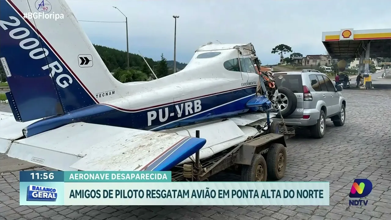 Resgate de avião: amigos de piloto desaparecido recuperam aeronave em Ponte Alta do Norte