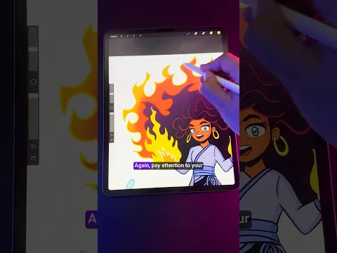 How To Color Your Character Art Like A PRO🔥With Procreate! #procreate #digitalartist #art #drawing