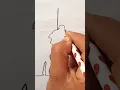 how to draw dancing couple one line sketch