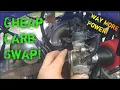 Cheap Carburetor Swap On A 125cc ATV