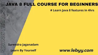 Java 8 complete tutorial in 4hours JAVA 8 tutorial with examples JAVA 8 features
