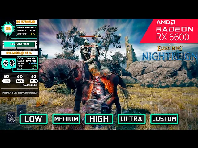 Elden Ring Nightreign | RX 6600 Benchmark | All Settings | 1080p &amp; 1440p Performance Test