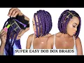 EASY BOB BOX BRAIDS NO RUBBER BANDS TENSION FREE CROCHET METHOD Protective Styles Tupo1