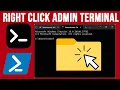 Add an Open Administrative Terminal PowerShell or CMD Right Click Context Menu Item to Windows