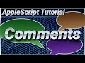 AppleScript Tutorial Commenting