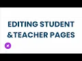 Sheet Load of Templates - Editing Student and Teacher Pages