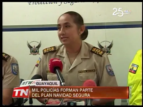 Mil policías forman parte del plan navidad segura