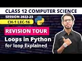 For Loop in Python Chapter 1 Revision Tour Class 12 Computer Science 2022-23
