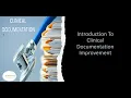 Introduction To Clinical Documentation Improvement