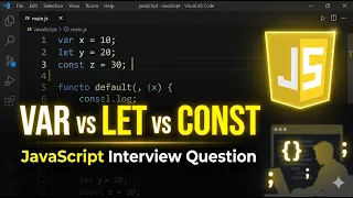 JavaScript Interview Question var vs let vs const Explained