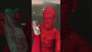 PART 1 Of Removing The Over 30 000 Stones On My Body For My Dojacat Dupe Look For NYFW Nyfw 