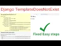 How to fix Django TemplateDoesNotExist