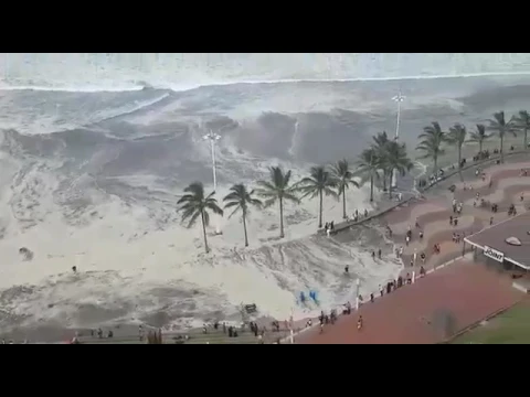 Download MP3 Durban beach closed due to high waves DRAMATIC AERIAL VIDEO