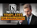 BEST Notion Templates For Productivity FREE Notion Templates For Productivity - Full Guide