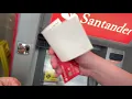 How to make a cheque deposit at Santander ATM