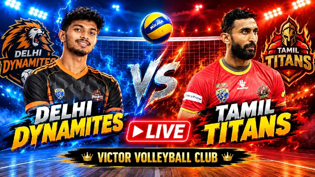 DELHI DYNAMITES VS TAMIL TITAN | QUALIFICATION MATCH FOR SUPER SIX | victor volleyball club