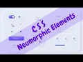 Neumorphic Elements Using HTML CSS JS javascript css3 javascript tutorial for beginners