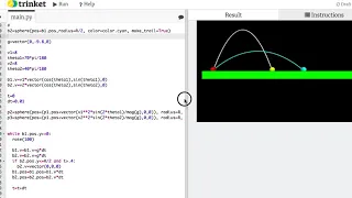 A projectile motion problem with python