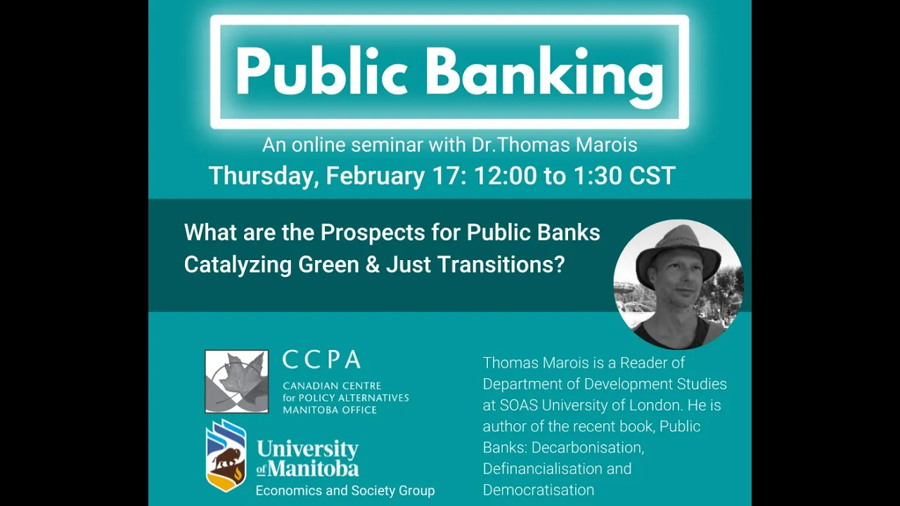 Public Banking with Dr. Thomas Marois