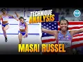 Masai Russell Hurdle Technique 2024 Olympic Champion 100m Hurdles